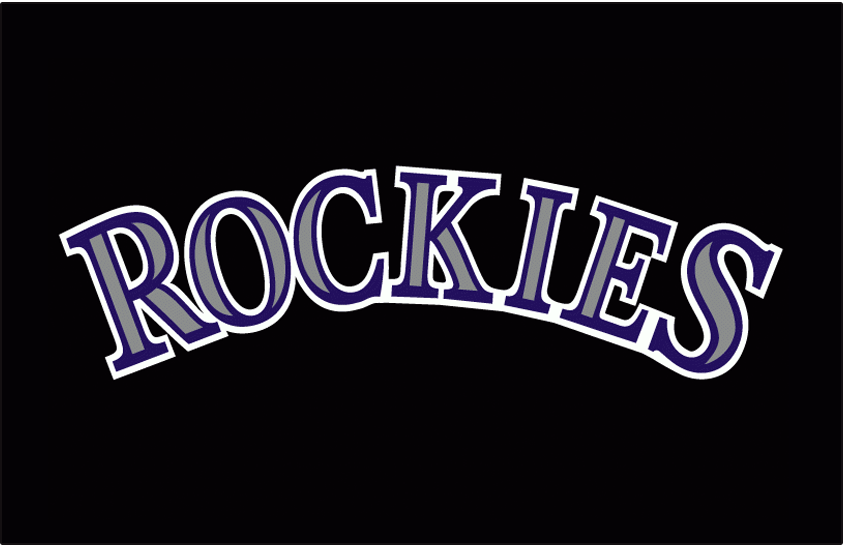 Colorado Rockies 1993-2016 Batting Practice Logo vinyl decal